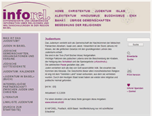 Tablet Screenshot of judentum.inforel.ch